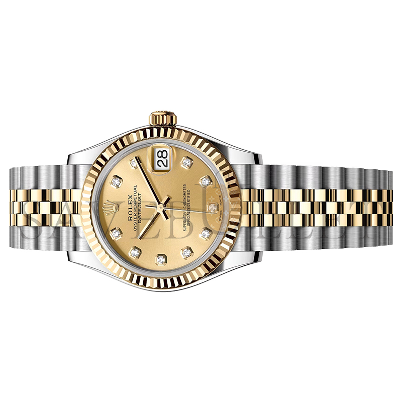 r01ex datejust 31mm champagne D1am0nd yellow gold